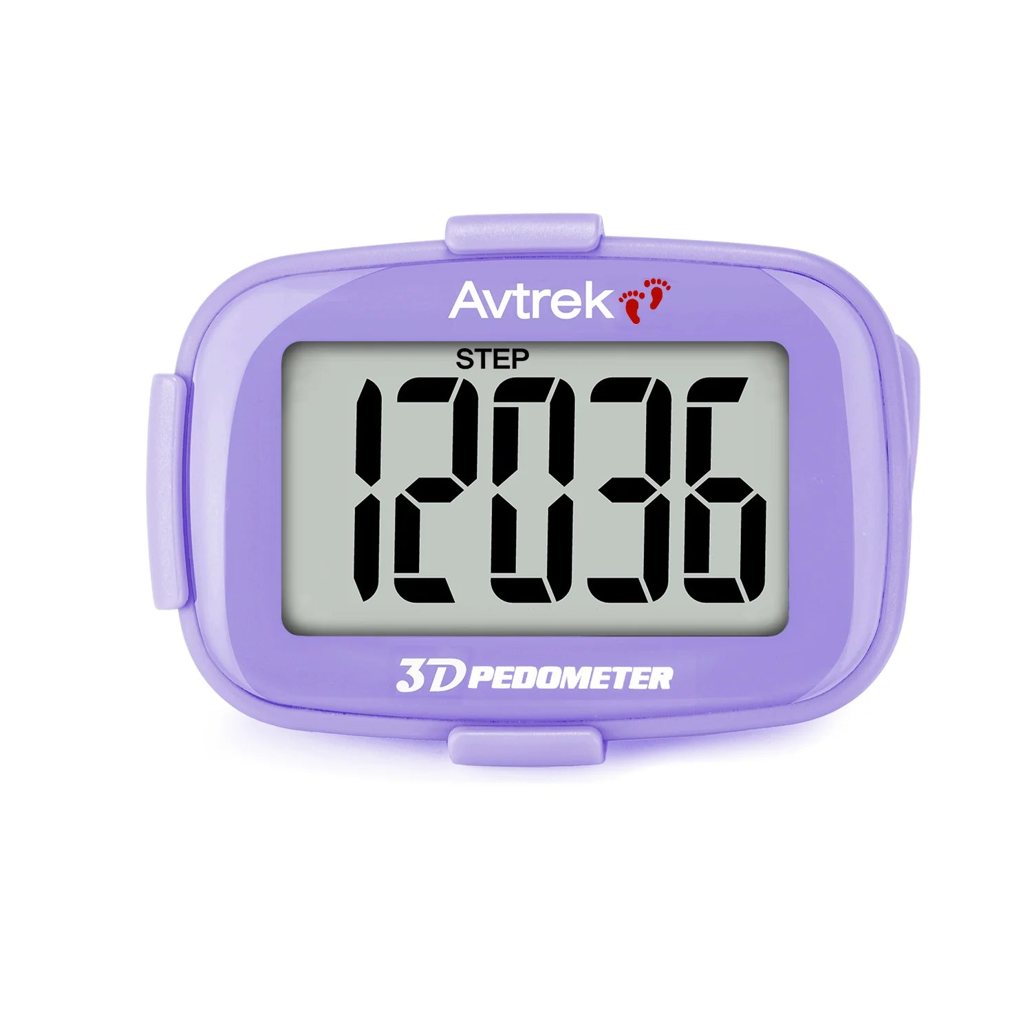 Avtrek Portable Mini Step Counter 3D Pedometer Digital Pocket Watch Clock for Outdoor Sport Fitness Running Walking Step Tracker