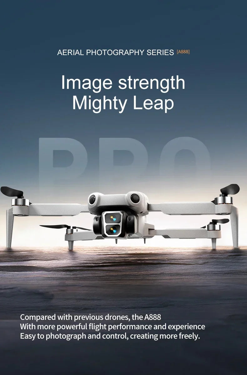 4K Camera Drone with Obstacle Avoidance - Brushless Motor Foldable Design Tidesmit
