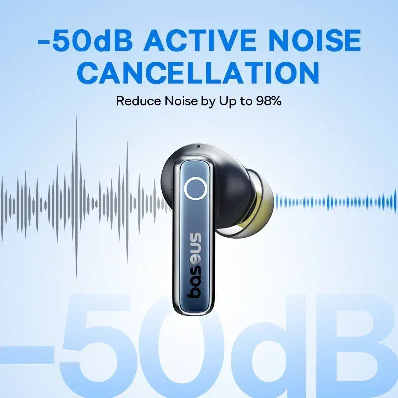 Tidesmit Wireless Noise Canceling Earbuds - 65Hr Playtime Bluetooth 5.3 Tidesmit