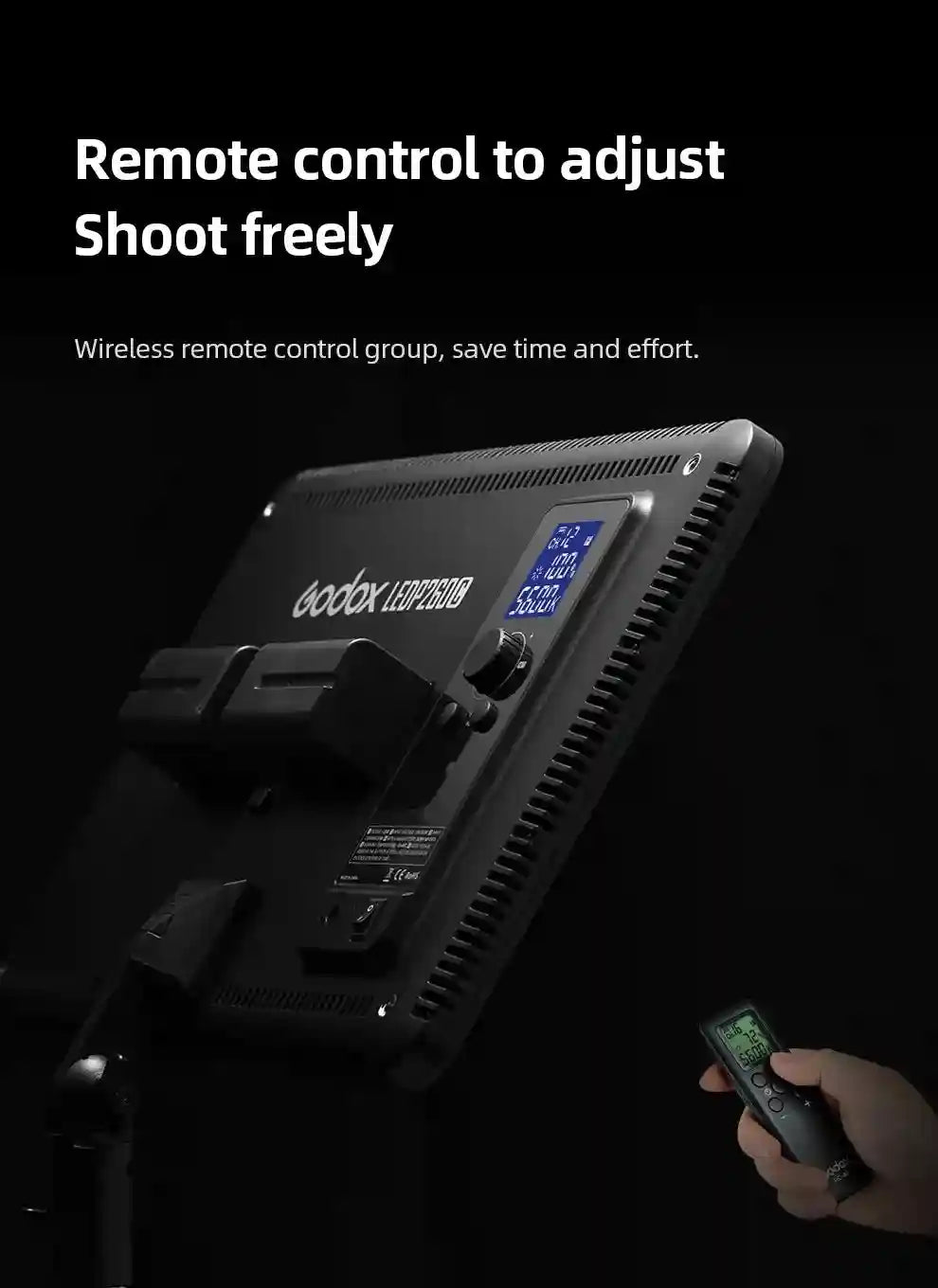 Godox LEDP260C LED Video Light Panel | Adjustable Color Temperature 3300-5600K Tidesmit