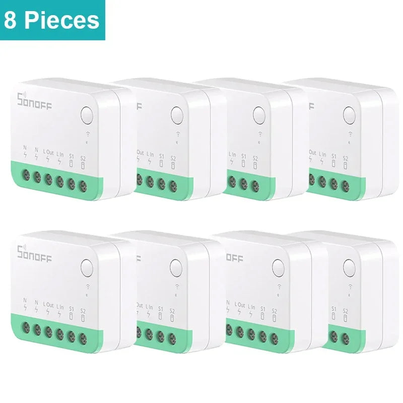 Matter Smart Switch - WiFi Home Automation Module for Energy Saving 8PCS MINIR4M Tidesmit