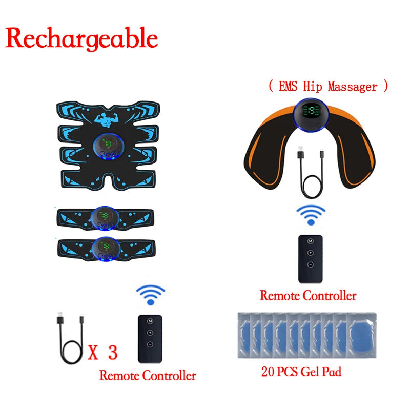 EMS Muscle Stimulator for Abdominal Toning and Body Shaping - TYPE01 Body Shaping Massage Equipment TYPE04M01 Tidesmit