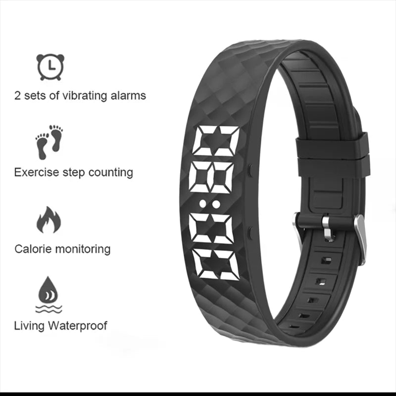 Smart Multifunctional Wristband Fitness Bracelet IP65 Waterproof Sports LED Activity Sleep Tracker Smart Watch Pedometer