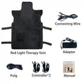 Red Light Therapy Vest - 660nm/850nm Back Muscle Relief Wrap Back Massage Instrument Red Light Vest Tidesmit