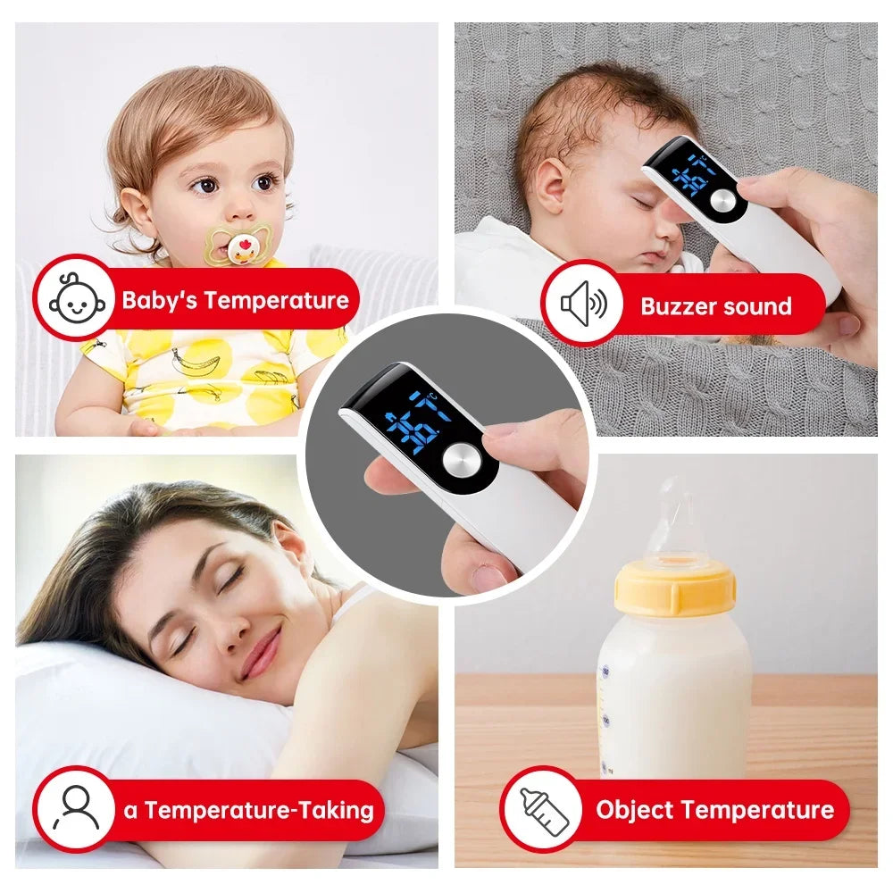 USB Pediatric Oximeter Finger Blood Oxygen Monitor for Children Pulse Oximeter OLED Digital Oximetro Home Medical Thermometer