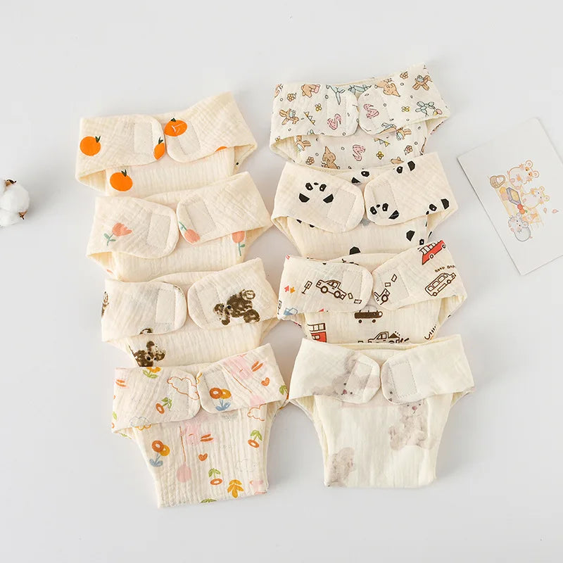 New Summer Cotton Baby Reusable Diaper Cartoon Baby Training Pants Infant Shorts Nappies Panties Nappy Changing Underwear Cloth