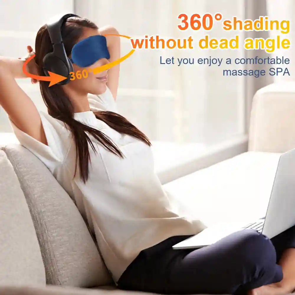 Electric Steam Eye Mask - Heated 3D Massager for Eye Fatigue Eye Massage Instrument Tidesmit