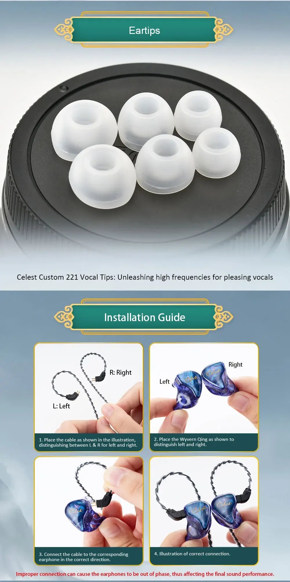 Kinera Celest Wyvern IEMs | 10mm LCP Driver HiFi Wired Earphones | Tidesmit Tidesmit