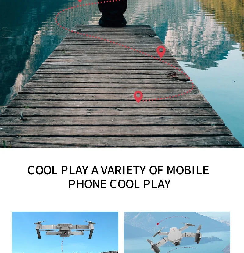 4K Foldable Camera Drone with Obstacle Avoidance | Tidesmit Tidesmit