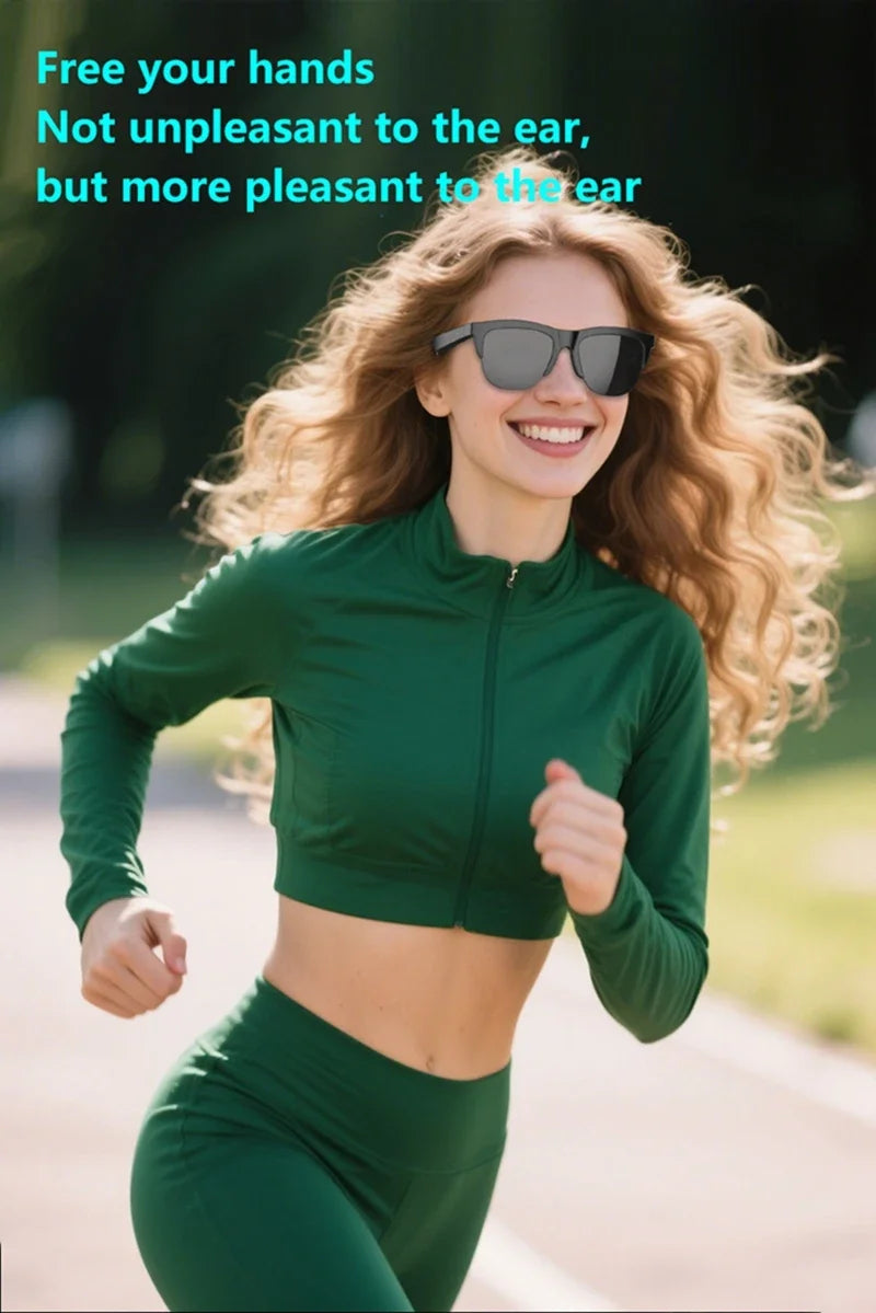 Bluetooth Sunglasses with Spatial Audio & UV Protection - Black Tidesmit