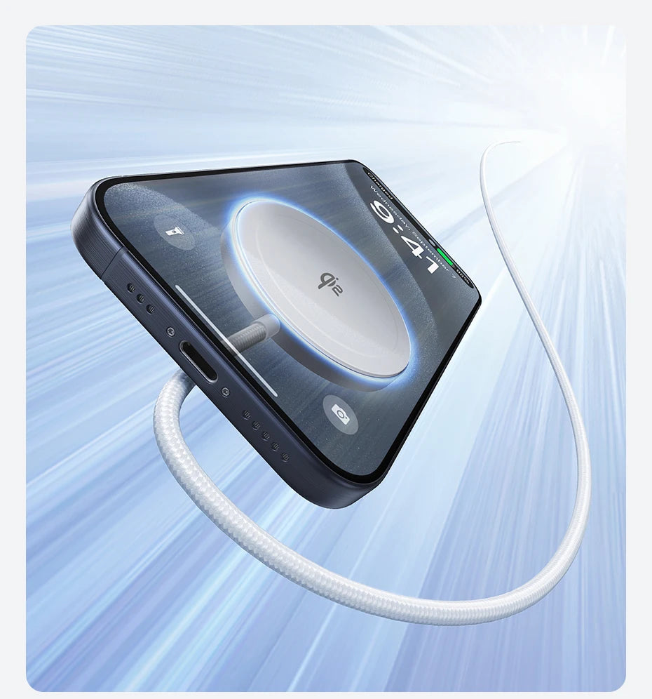 Wireless Charger for iPhone 16: Qi2 Certified MagSafe Compatible Pad Tidesmit