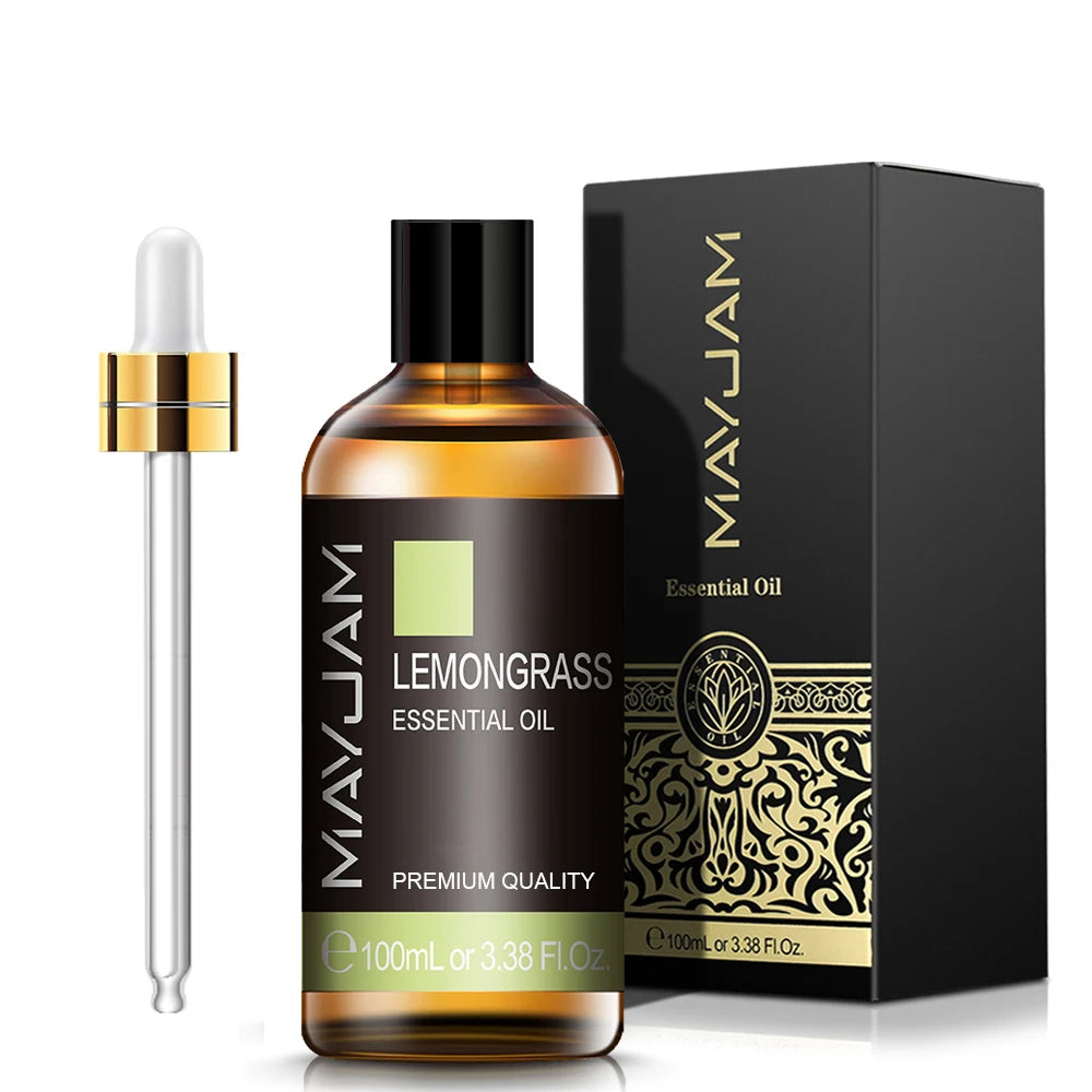 100ML Lemongrass Essential Oils For Humidifier Diffuser Lavender Vanilla Eucalyptus Candle Making Fragrances Oil