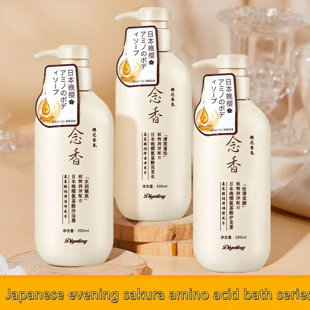 300ml Japanese Shampoo Evening Amino Acid Shampoo Shampoo Conditioner and E3L0