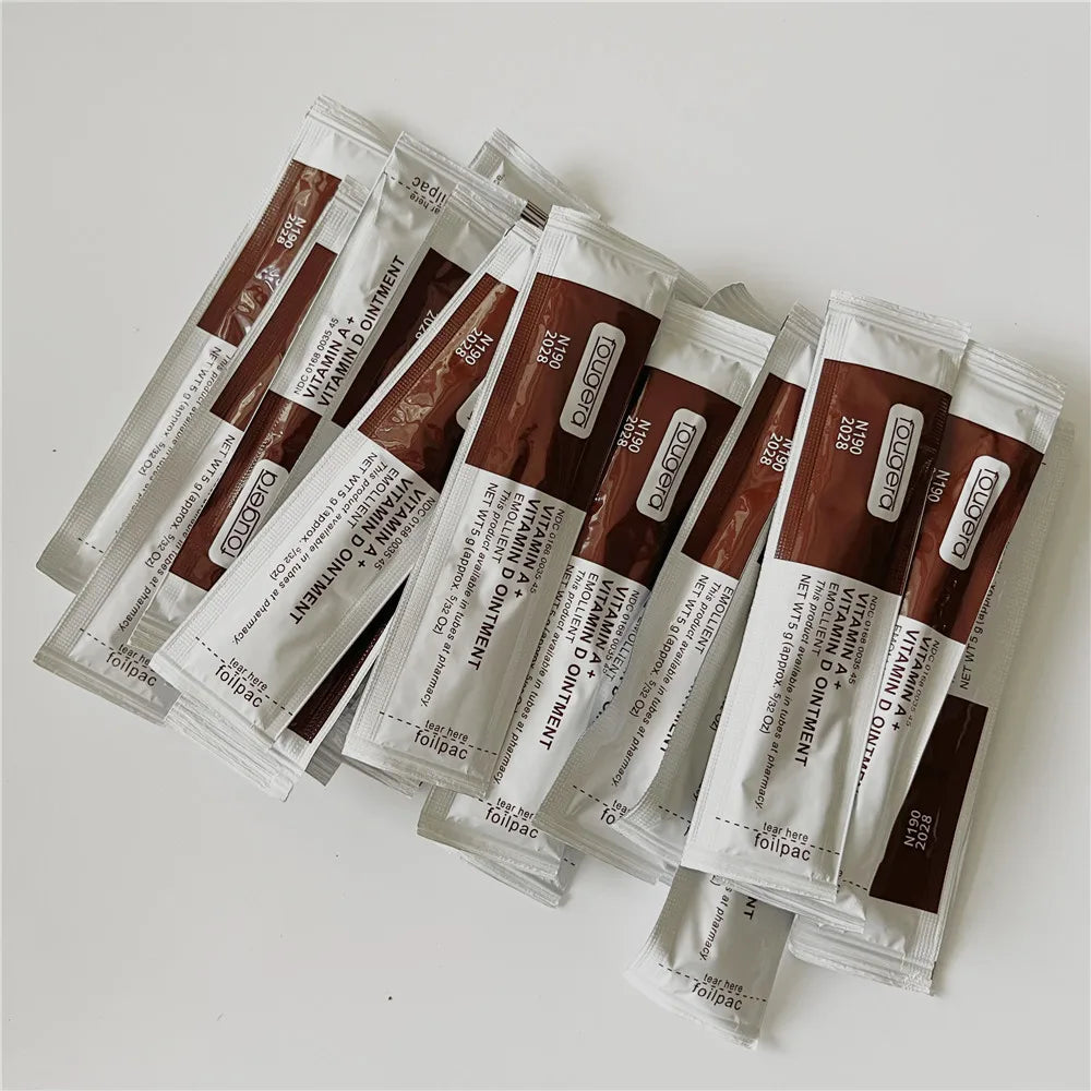 Fougera Vitamin A&D Tattoo Aftercare Ointment, 100pcs anti-scar healing gel for permanent makeup and skin recovery.