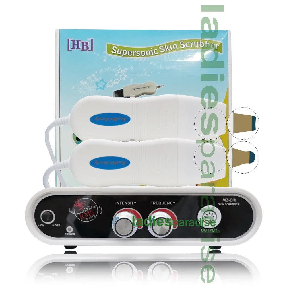 Ultrasonic Skin Scrubber | Deep Pore Cleanser & Acne Removal Tool Scrubs Treatments a set and round head China Mainland