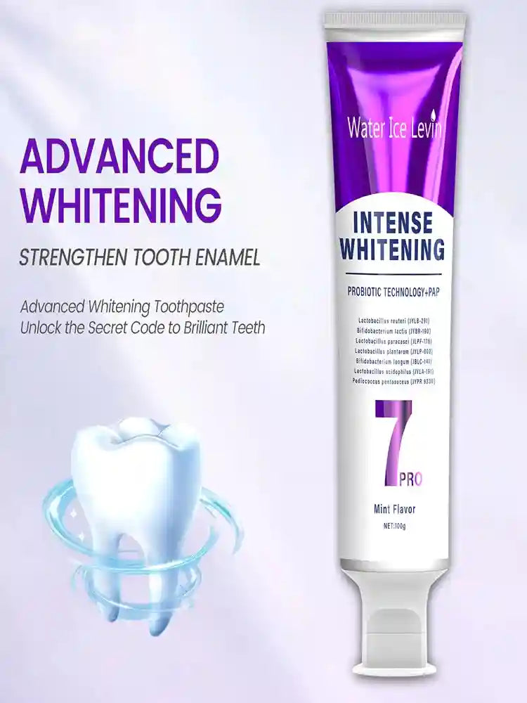 Tidesmit Probiotic Super Whitening Toothpaste tube and packaging for deep cleaning and fresh breath oral care