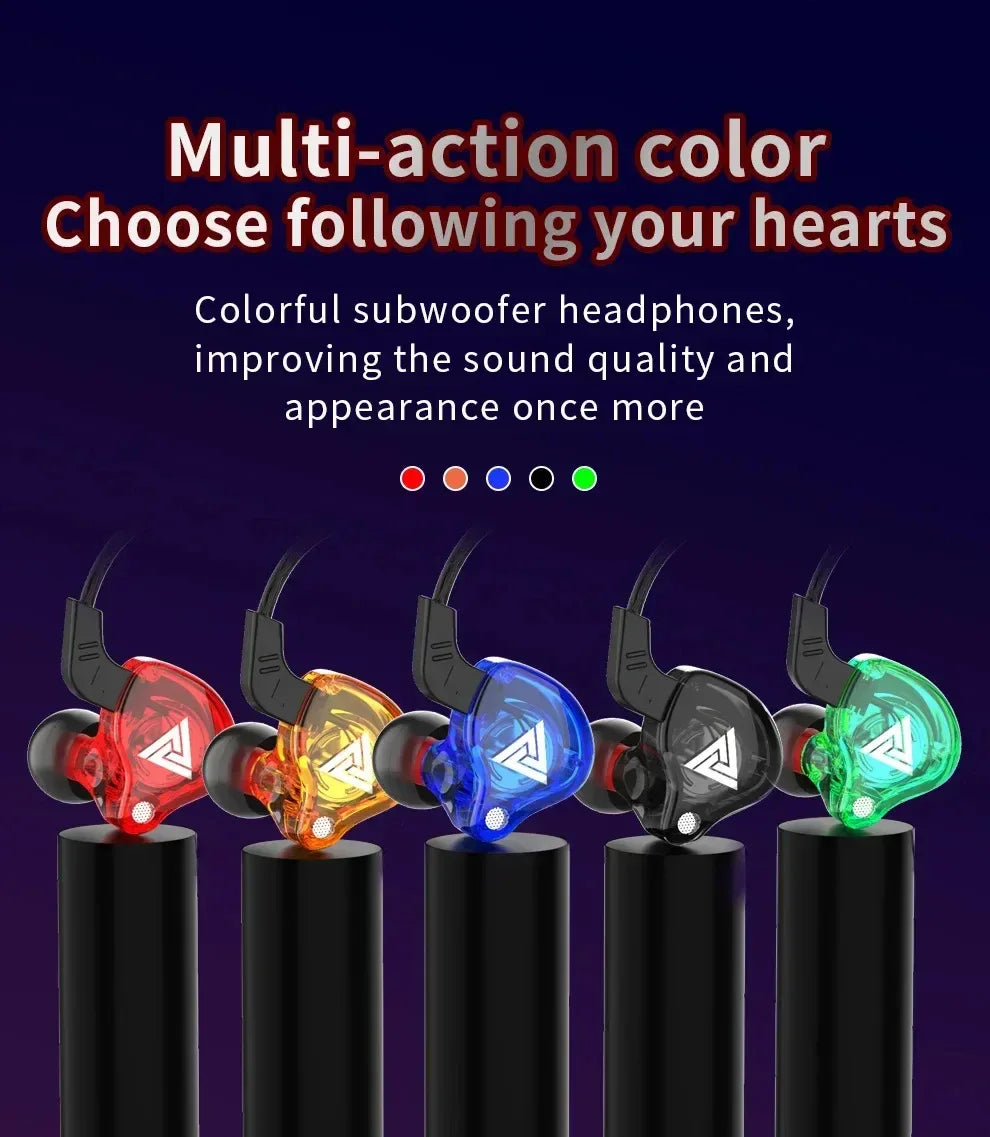 6 Dynamic Driver Wired In-Ear Headphones with Mic by Tidesmit Tidesmit