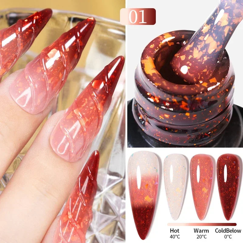 Cat Eye Magnetic Gel Polish 7.5ml - Professional Long-Lasting Nail Art Permanent Makeup Machines Thermal Aurora Top 1