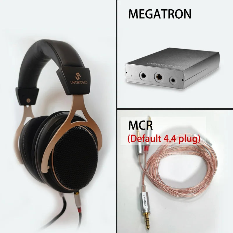 Open-Back Headphones 300 Ohms HiFi Audio Monitor by Tidesmit MCR with Megatron Tidesmit