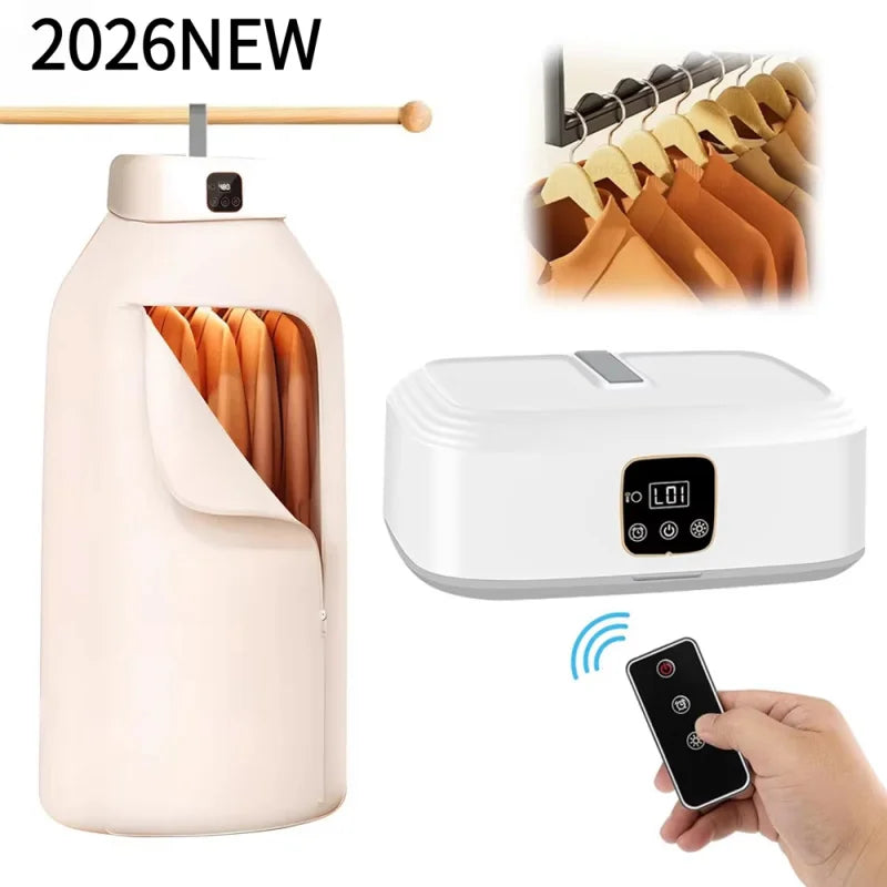 Tidesmit portable electric clothes dryer with UV sterilization and foldable design for compact laundry drying.