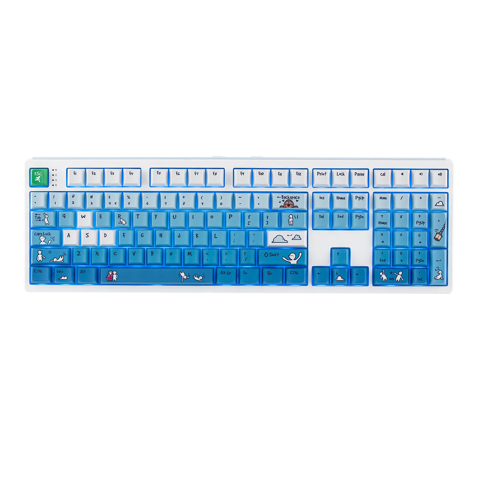 EPOMAKER HE108 100% ANSI US QWERTY Layout Wired/BT/2.4Ghz Wireless Hall Effect Mechanical Keyboard with SOCD/DKS & Rapid Trigger