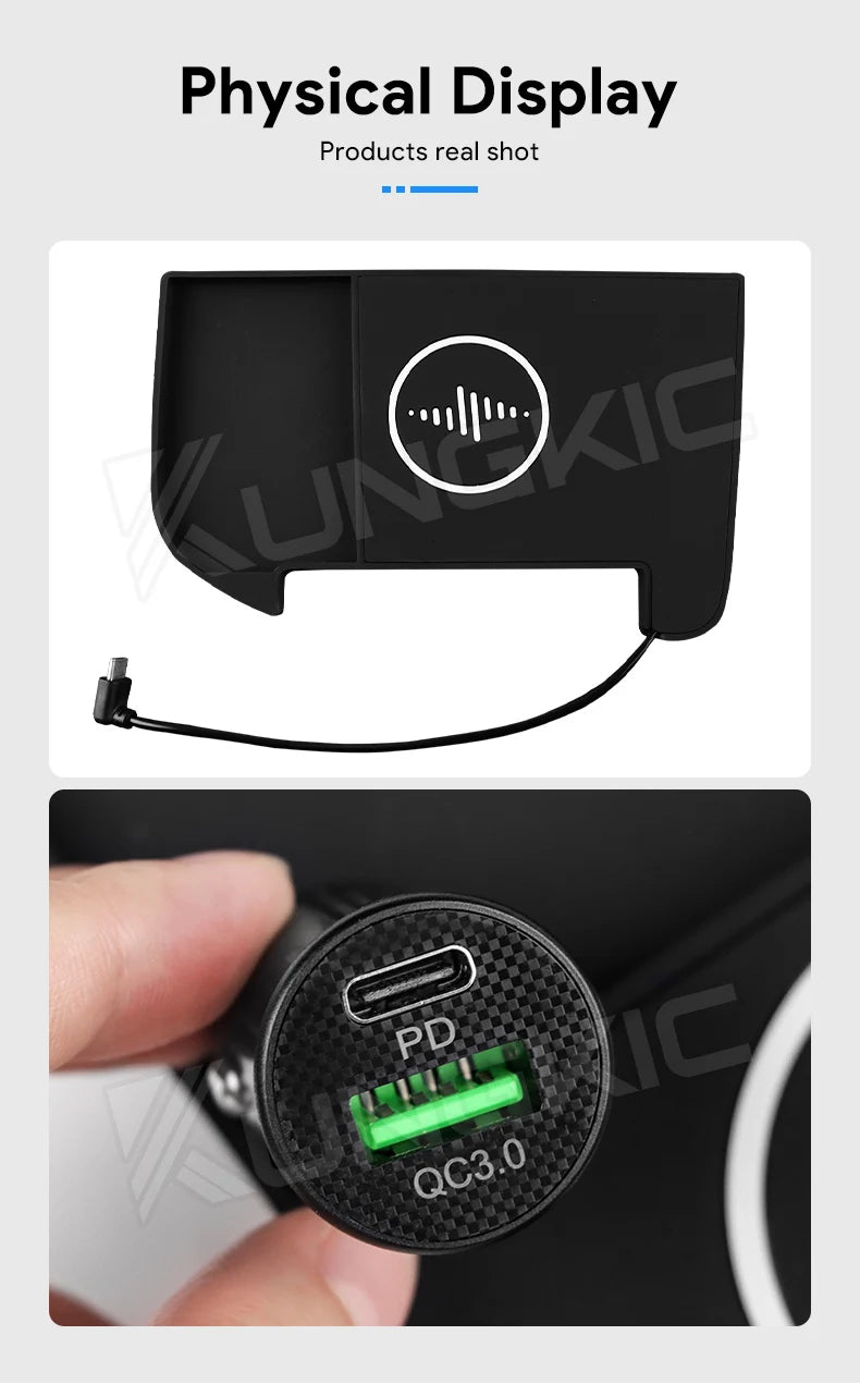 Wireless Charger Pad for Lexus NX 2022-2025 - Qi Certified Fast Charge Tidesmit
