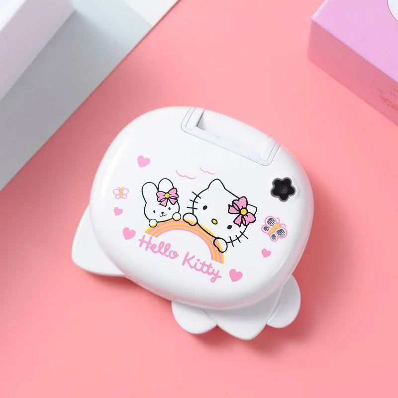 2024 Sanrio Hello Kitty Flip Phone Kawaii K688 Cartoon Taiml Cute Mini Phone Birthday Fashion Gift Toys Christmas For Anime Fans