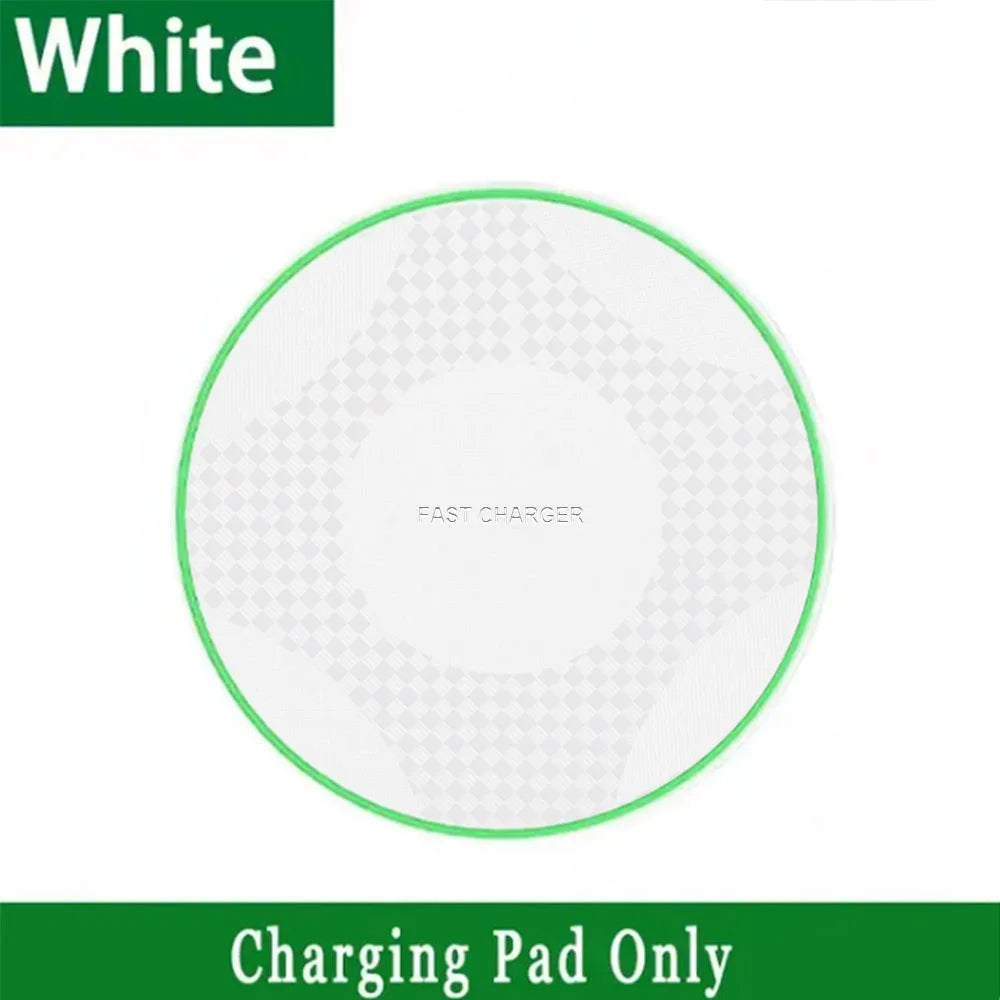 Wireless Charger Pad | Qi Certified Fast Charging for iPhone White no cable Tidesmit