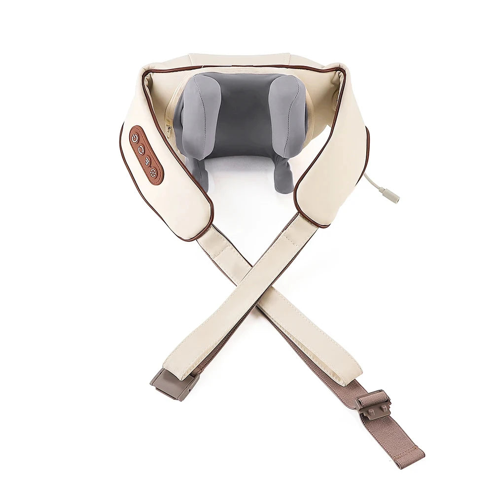 Electric Neck and Shoulder Massager - Rechargeable Deep Tissue Shawl Back Massage Instrument Tidesmit