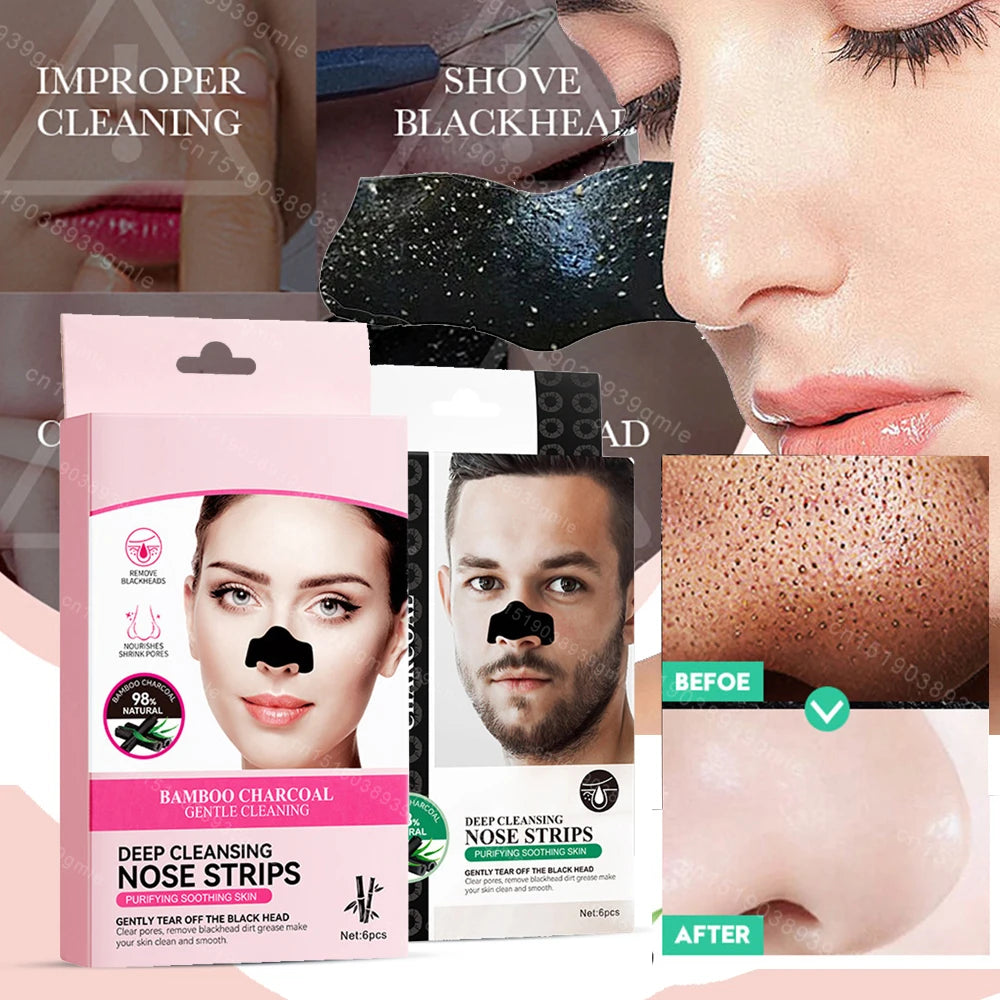 Remove Blackheads Deep Cleansing Nose Strips Gentle Facial Care Tool Unisex Remove Stickers Black Head Skin Care Mask Patch