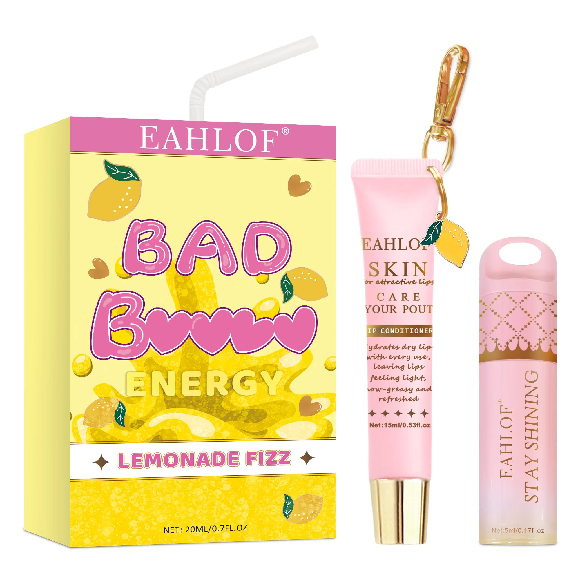 Moisturizing Lip Balm Mask - Intensive 15ml Treatment for Dry Lips Lip Care LEMONADE FIZZ 15ml Tidesmit