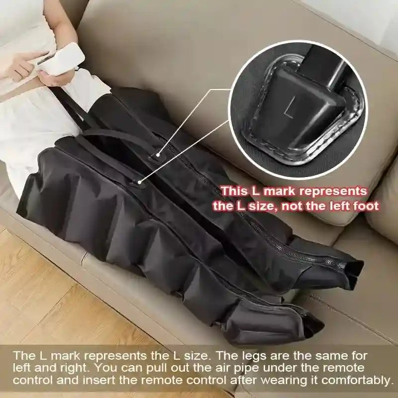 Leg Air Compression Massager - Deep Tissue Recovery Device Massage Roller Tidesmit