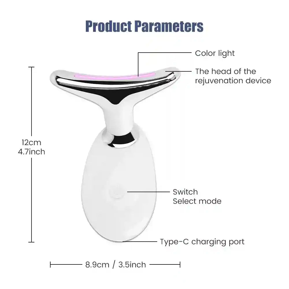 Face and Neck Lift LED Device for Skin Tightening - Tidesmit Eye Massage Instrument Tidesmit