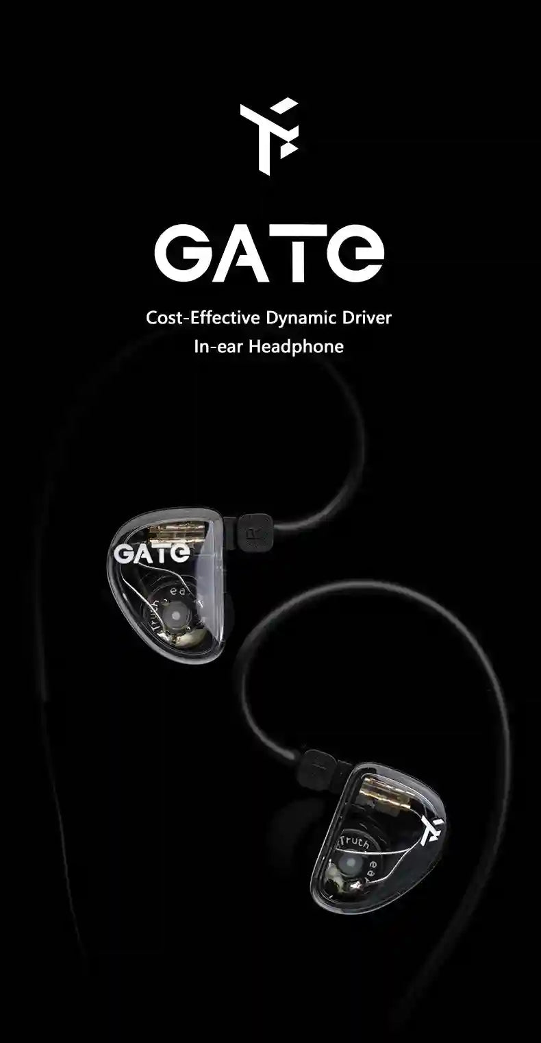 TRUTHEAR GATE In-Ear Gaming Earphones with Detachable 2-Pin Cable Tidesmit