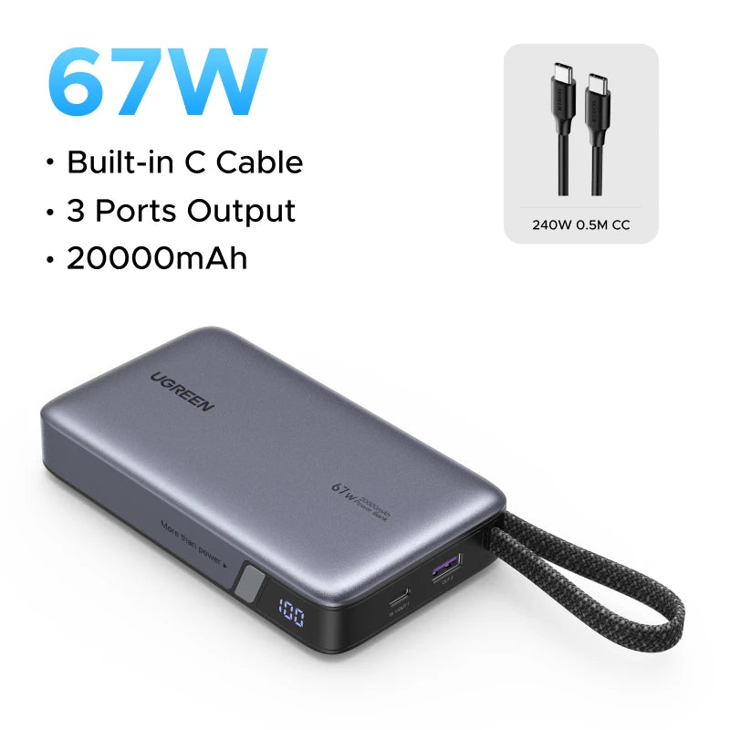 145W 20000mAh Laptop Power Bank with PD Fast Charging - Tidesmit 67W 20000mAh China Mainland Tidesmit