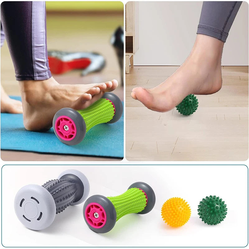 Foot Roller for Plantar Fasciitis Relief & Reflexology - Tidesmit Home Spa Tool Relaxation Treatment Tidesmit