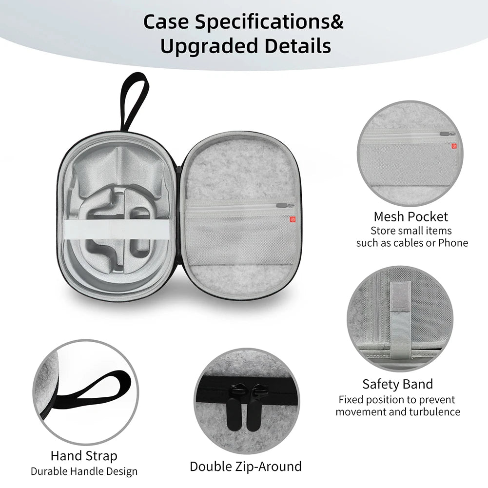Apple Vision Pro Carrying Case – Durable Felt Travel Bag for VR Headsets Tidesmit