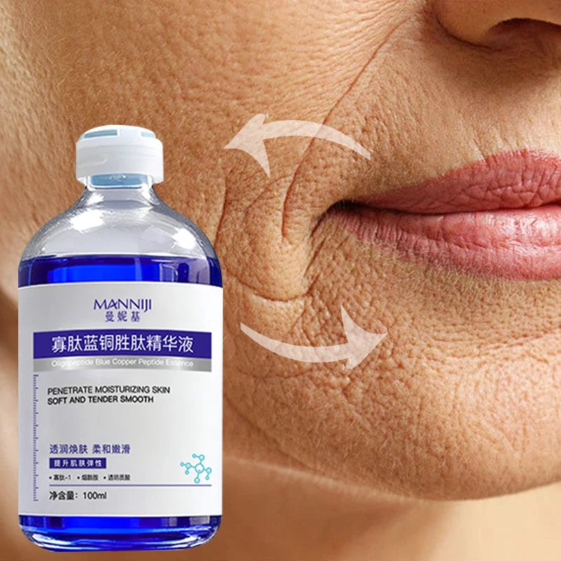 Copper Peptide Serum 100ml | Professional Anti-Wrinkle Skin Firming Scrubs Treatments Tidesmit