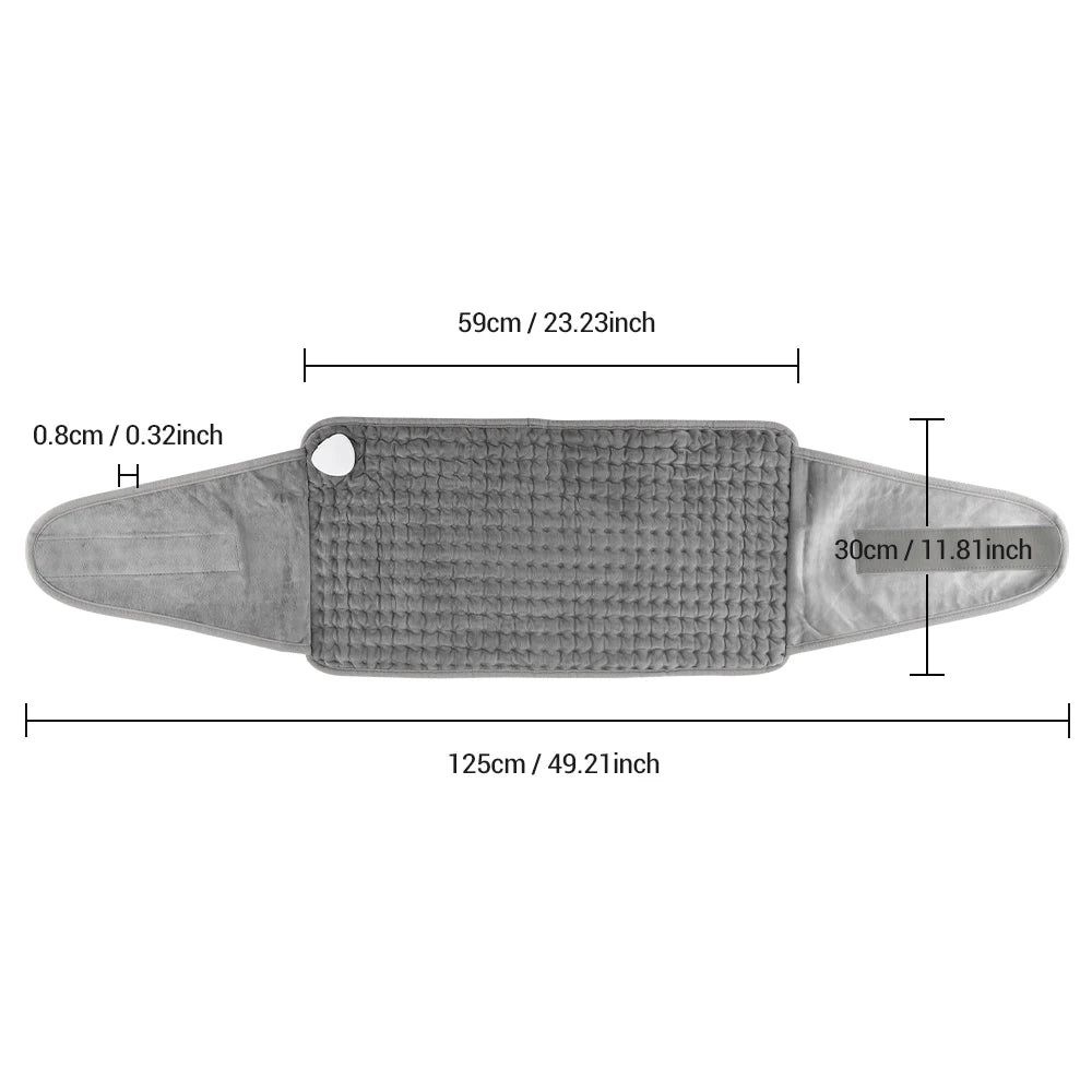 Electric Heating Pad for Back Pain Relief, 9-Heat Levels by Tidesmit Massage Cushion Tidesmit