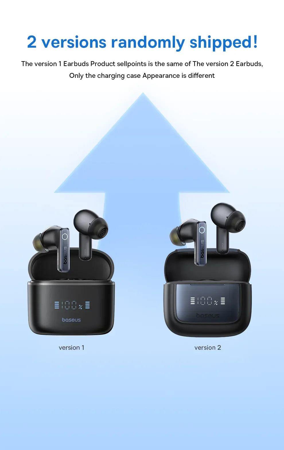Tidesmit Wireless Noise Canceling Earbuds - 65Hr Playtime Bluetooth 5.3 Tidesmit