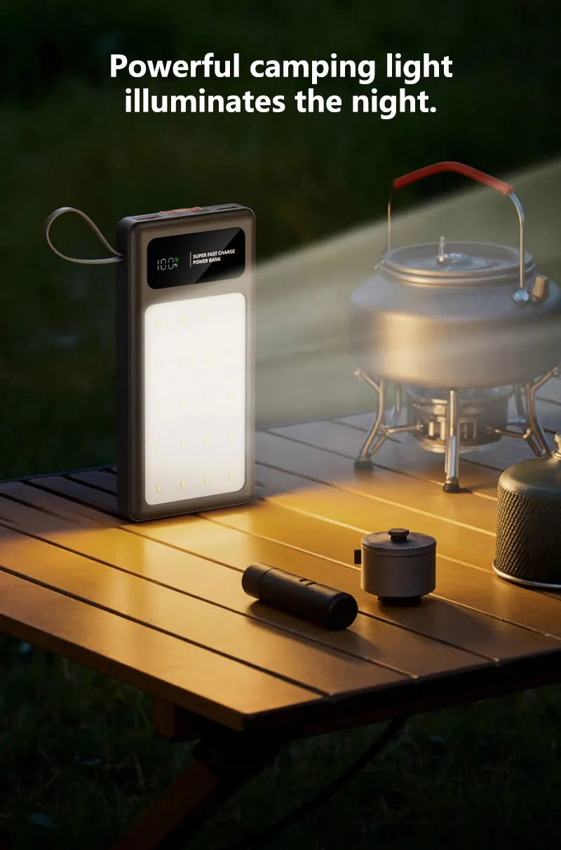 High Capacity Portable Power Bank - Fast Charging USB-C Travel Battery Tidesmit
