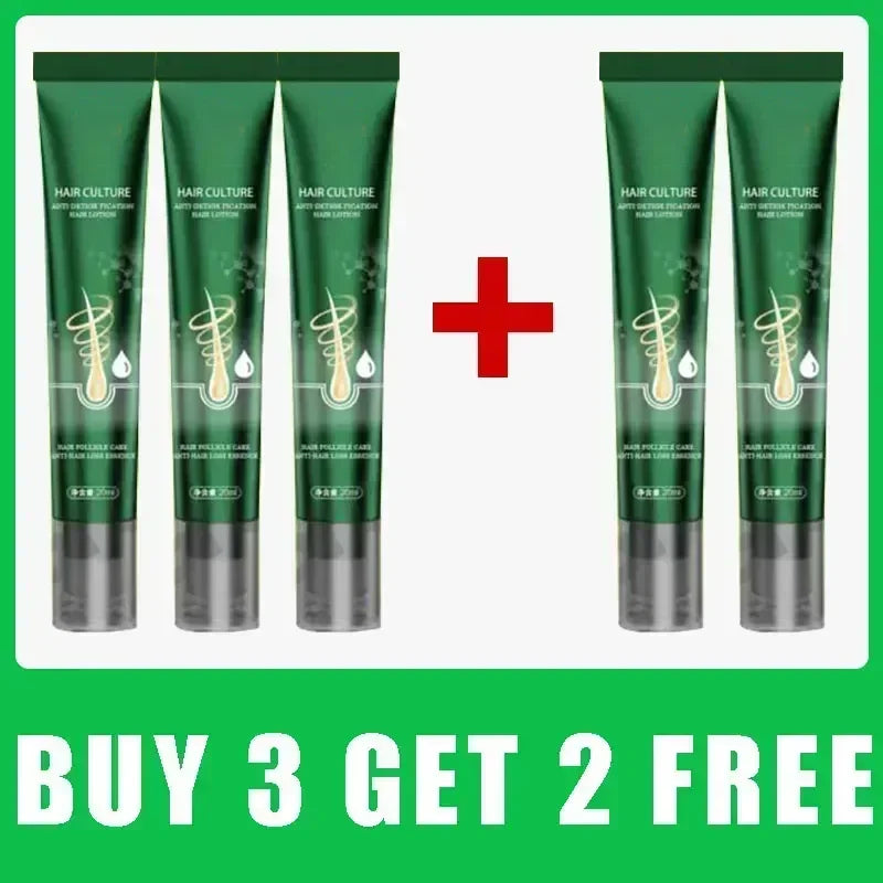 Biotin Hair Growth Oil for Thicker Hair | Natural Scalp Treatment Scrubs Treatments 5PCS Tidesmit