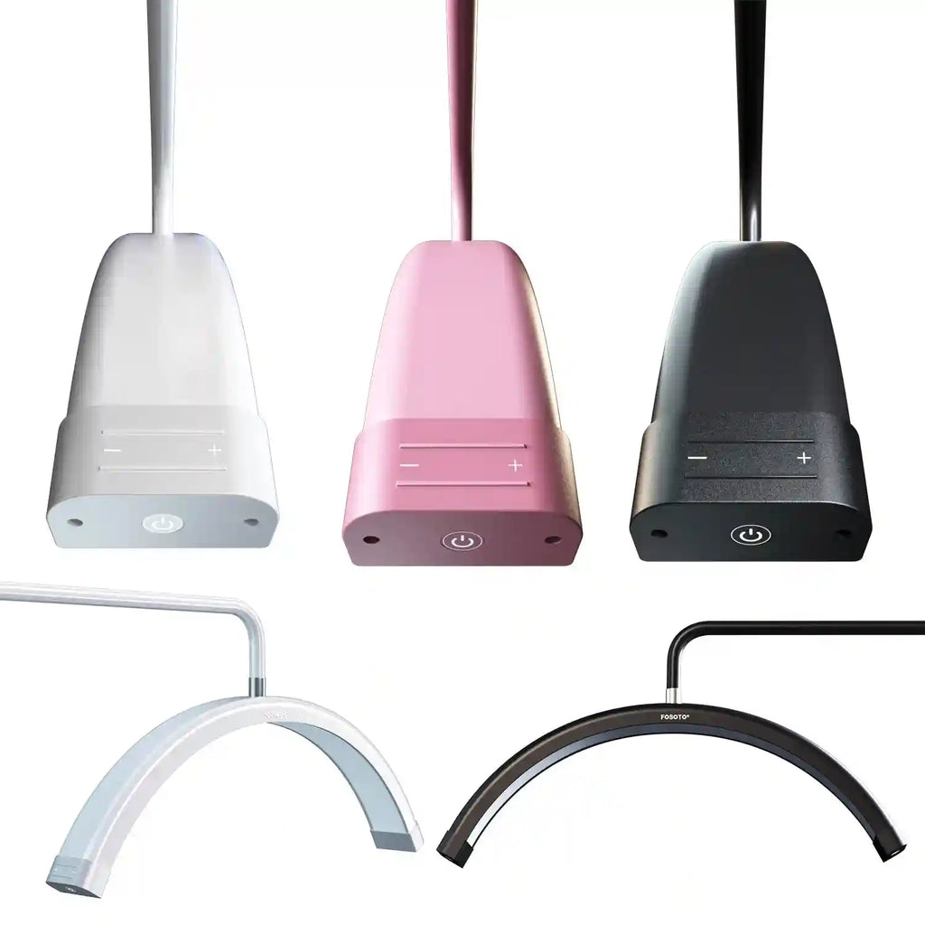 LED Half Moon Lash Light with Floor Stand | Professional Salon Lighting Tidesmit