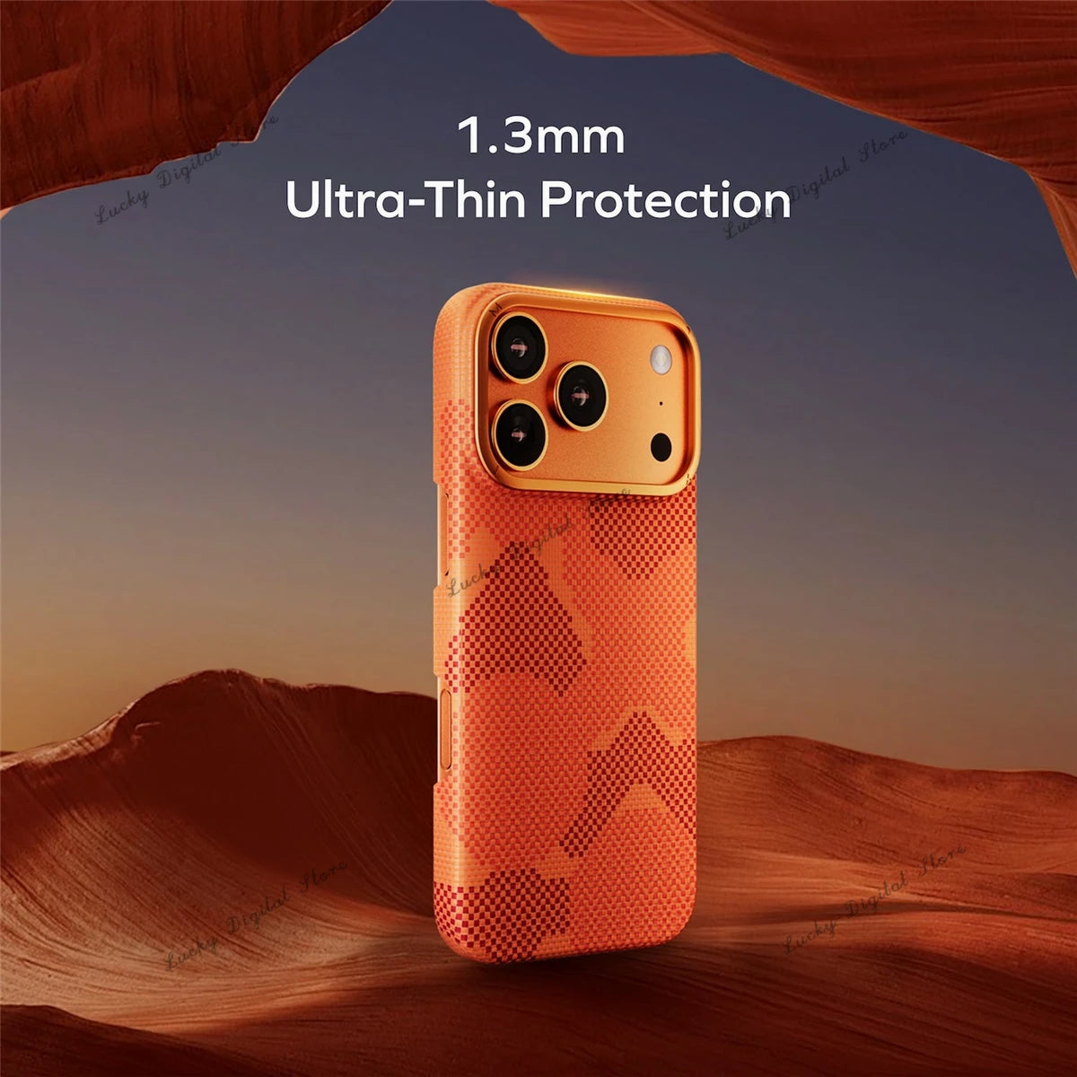 iPhone 17 Pro Max Aramid Fiber Case with Slim Aluminum Frame Tidesmit