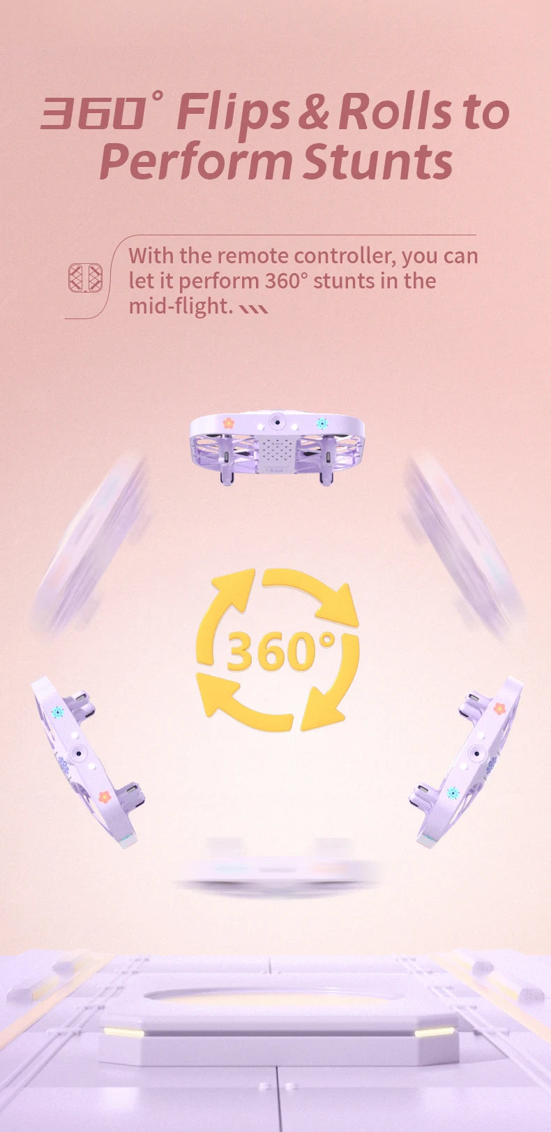 Mini Foldable Camera Drone with 8K Resolution - Portable RC Quadcopter Tidesmit