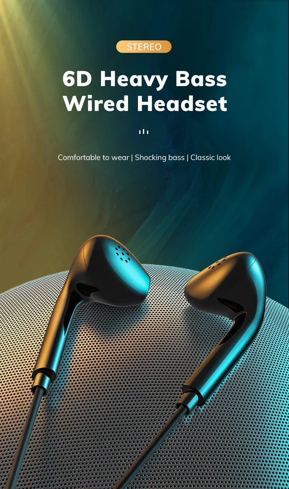 Wired In-Ear Headphones with Mic HiFi Sound by Tidesmit Tidesmit