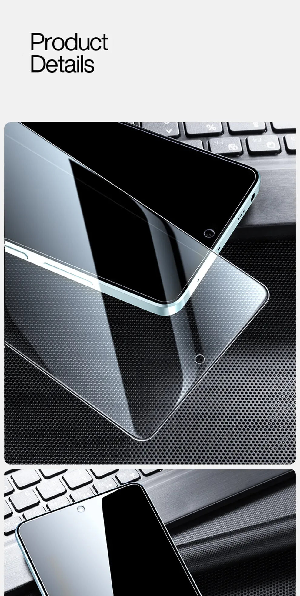 Xiaomi POCO Anti-Blue Light Tempered Glass Screen Protector 2 Pack Tidesmit