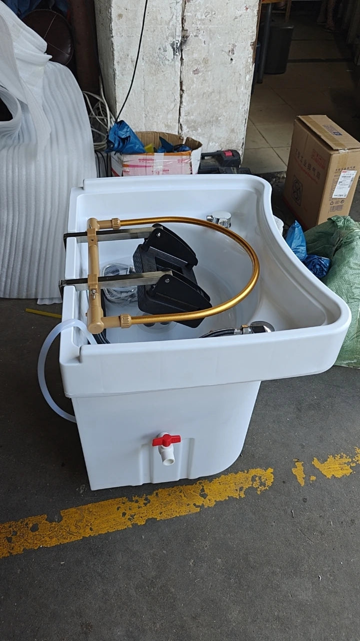 Portable Salon Hair Wash Basin Chair - Mobile Spa Sink Unit Massage Chairs Tidesmit