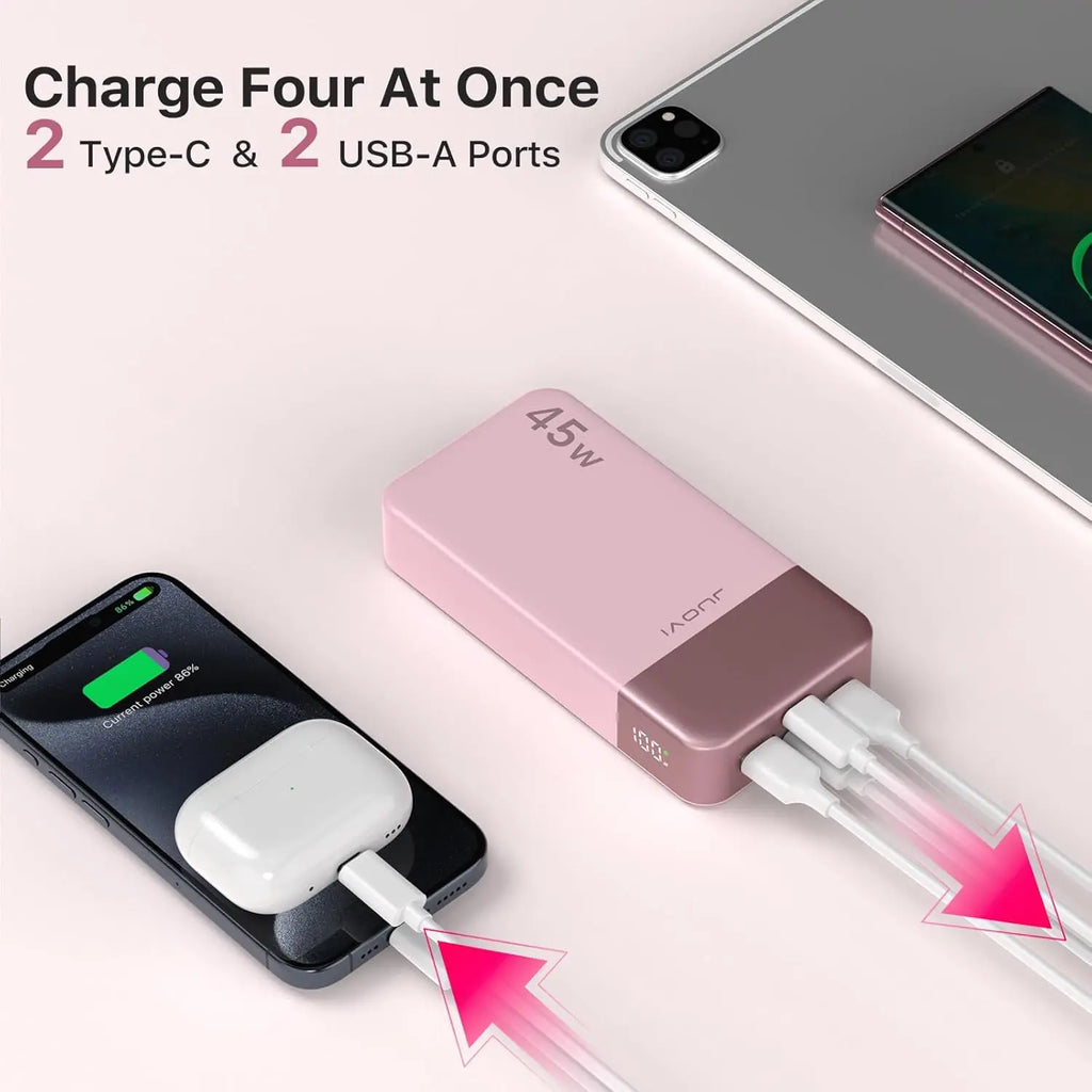 20000mAh Portable Charger - 45W PD Fast Charging Power Bank Tidesmit