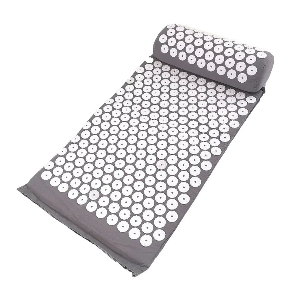Profession Acupressure Massage Yoga Mat Touchpoints Relieve Back Body Pain Stress Spike Mat Acupuncture Mat with Pillow Cover